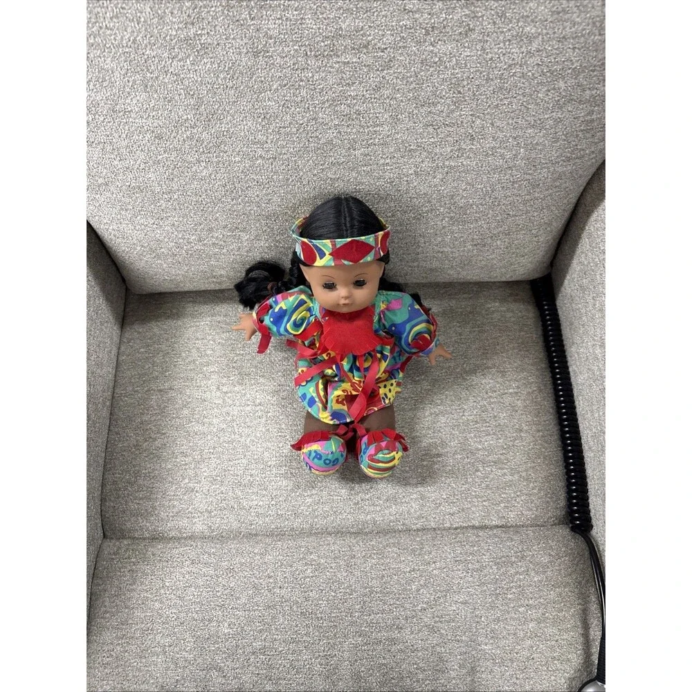 Gi-Go American Indian Ethnic Doll – Long Hair – Colorful Outfit – Soft Body – 14